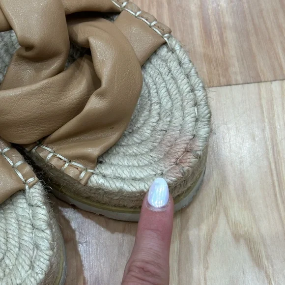 OASIS SOCIETY- Beige Stappy Sandal - Womens 8.5 T7 - Picture 3 of 7